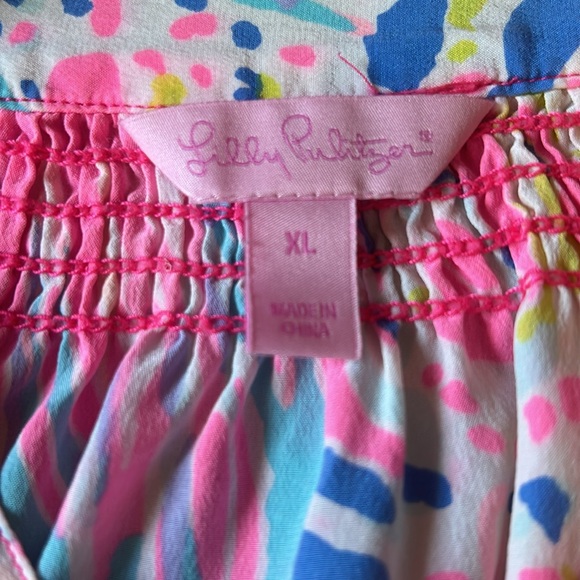 Lilly Pulitzer silk floral blouse - Picture 5 of 7